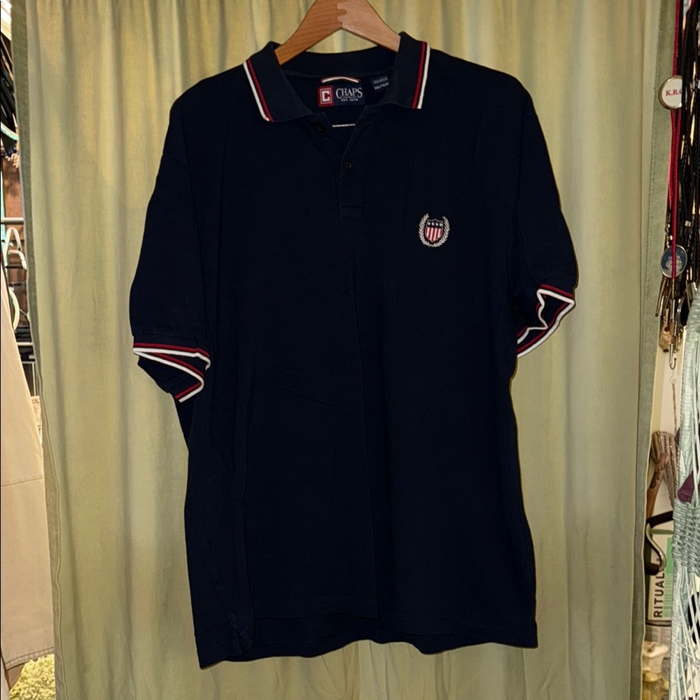 Chaps Blue Polo Shirt Classic Style